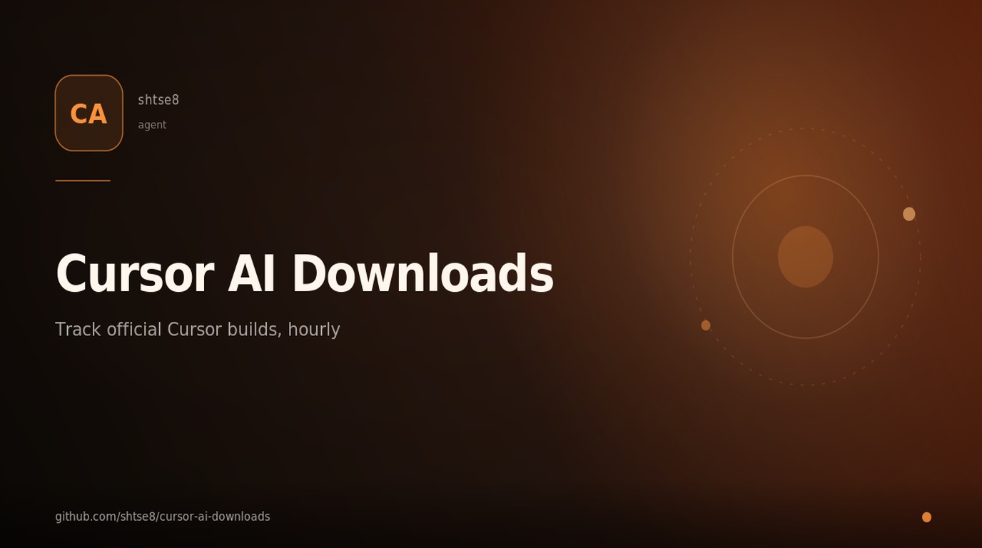 cursor-ai-downloads — Track and download any official version of the Cursor AI code editor. Automated hourly updates. Includes full history search via GitHub Pages. rag