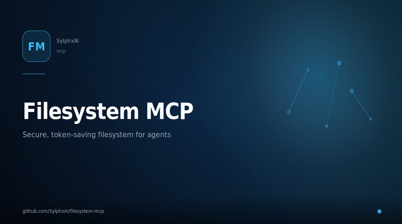 filesystem-mcp — 📁 Secure, efficient MCP filesystem server - token-saving batch operations with project root confinement mcp tooling