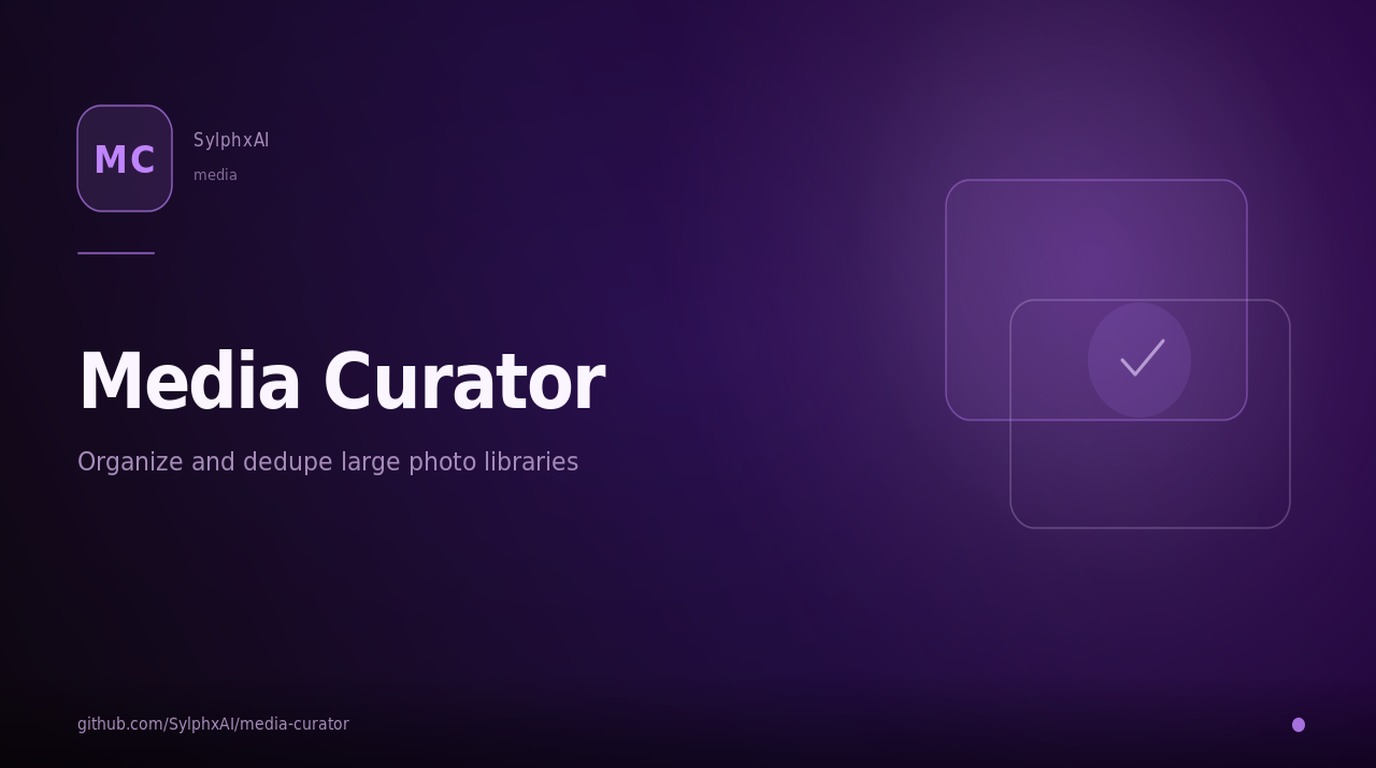 media-curator — Intelligently organizes and deduplicates large digital photo and video collections using metadata and content analysis (perceptual hashing, LSH). tooling